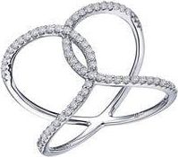 Lafonn Open Space Simulated Diamond Ring in White at Nordstrom Rack, Size 7