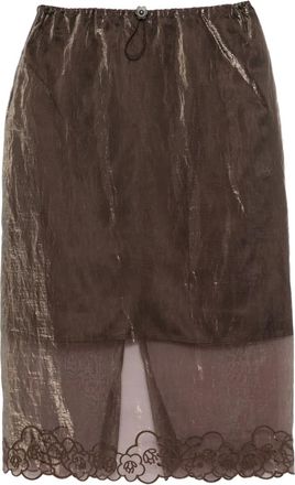 Cecilie Bahnsen Gonna Bria - Marrone