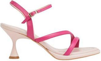 8 by YOOX LEATHER MID-HEEL SANDALS