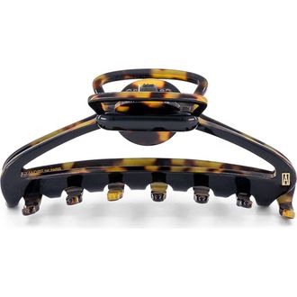 Alexandre de Paris Molitor acetate hair clip in Black at Nordstrom, Size Large