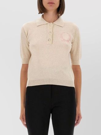 Moschino cashmere wool polo shirt