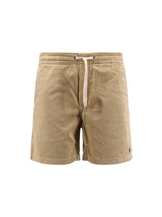 Polo Ralph Lauren Corduroy Bermuda Shorts With Logo Embroidery-Uomo