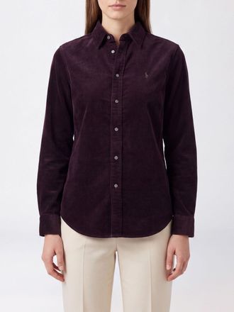 Polo Ralph Lauren Camicia slim fit in velluto con logo Pony ricamato