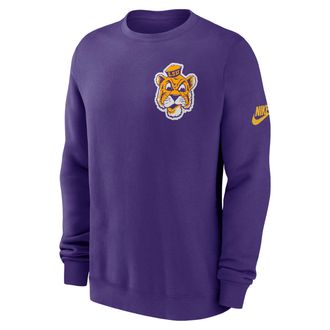 Nike LSU Legacy Nike Mens College Pullover Crew in Purple | NKPV51LLOV-612