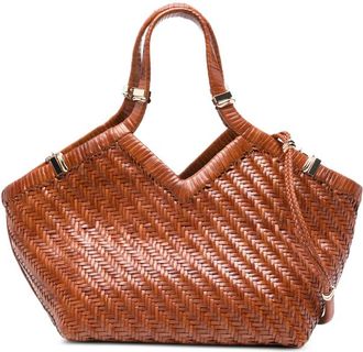 Benedetta Bruzziches Woven Leather Tote Bag