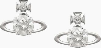 Vivienne Westwood Womens Reina Large Earrings Silver - Size: OS