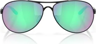 Oakley Feedback 59mm Pilot Aviator Sunglasses in Satin Black/prizm Golf at Nordstrom