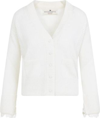 Ermanno Scervino Cardigan - Dames - Vesten - Wit - XS - Truien & Vesten