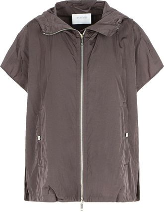 Sportmax Barbra Oversize Coffee Taffeta Trench Coat