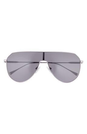 DIFF Eyewear Dash 134mm Shield Sunglasses in Gunmetal at Nordstrom Rack