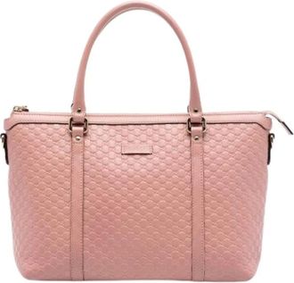 Gucci Pre-owned Tote Bags, female, Pink, Size: ONE SIZE Pre-owned Tote Bag