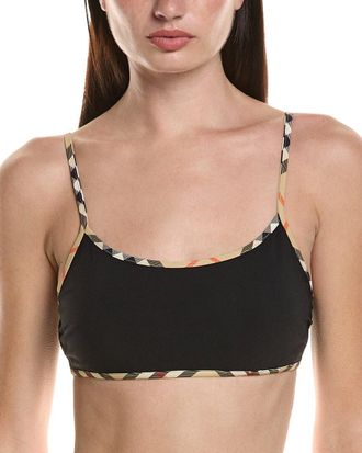 Burberry Check Trim Bikini Top