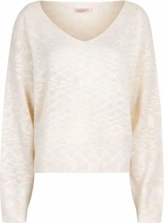 Esqualo Womens Ombre Boxy Slub Sweater In Champagne / Beige