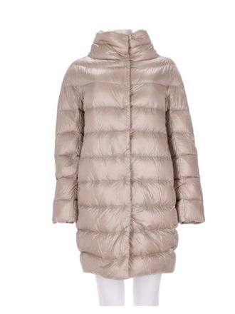 Herno White Polyamide Quilted Down Coat