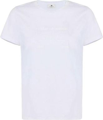 Elisabetta Franchi Dames, Tops, Wit, Maat: 2XL Jersey