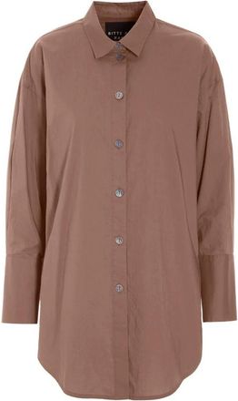 Bitte Kai Rand Shirts - Dames - Overhemden - Bruin - M - Katoen - Overhemden