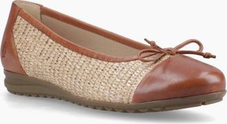 Hush Puppies Womens Laurie Toe Cap Womens Ballerinas - Brown - Size: 3