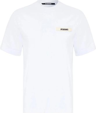 Jacquemus Le T-Shirt Gros Grain - Heren - T-shirts - Blauw - L - Tops
