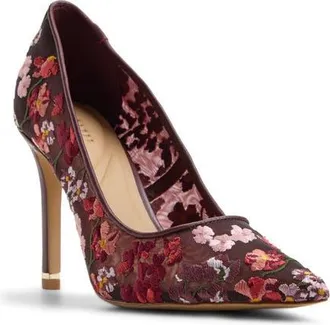 Ted Baker Cara Icon Pointed Toe Pump in Bordo at Nordstrom, Size 9.5