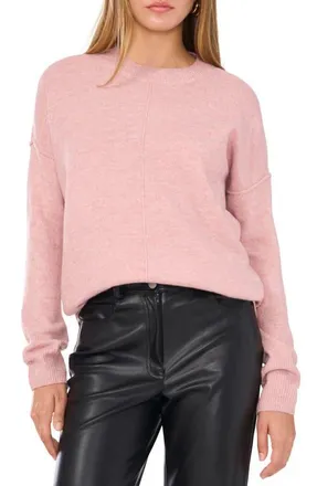 Vince Camuto Exposed Seam Crewneck Sweater in Zephyr at Nordstrom, Size Large