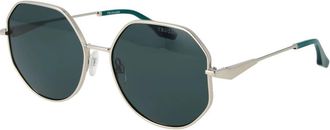 Trussardi Metalen Zonnebril - Dames - Zonnebrillen - Grijs - ONE Size - Accessoires