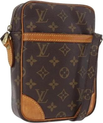 Louis Vuitton Pre-owned Monogram Canvas Shoulder Bag - Dames - Vintage Schoudertas - Bruin - ONE Size - Leer - Vintage