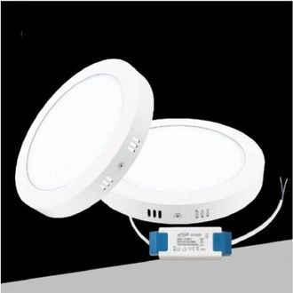 Trade Shop Trade Shop Traesio - Trade Shop - Plafoniera Pannello Led 18 Watt Rotondo Cct Tre Colorazione Di Luce P225b-t3c
