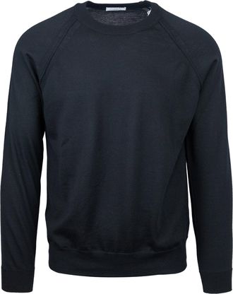 Paolo Pecora Charcoal Grey Regular Fit Merino Wool Sweater