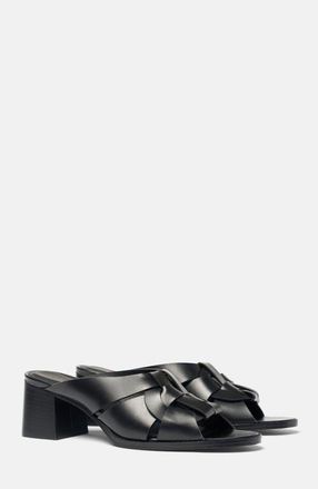 Scarosso Aida Sandals in Black - Calf at Nordstrom, Size 37.5