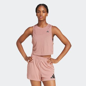 adidas Tanktop ADIDAS PERFORMANCE TRAIN ESSENTIALS BOXY WORKOUT, Damen, Gr. L, rosa (warm clay), Obermaterial: 70% Polyester, 30% Viskose, Rundhals, Tops Tan