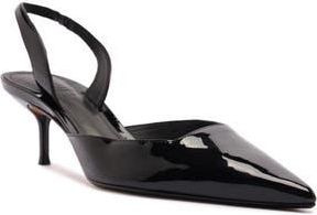 Schutz Paola Mid Slingback Pointed Toe Pump in Blackdnu at Nordstrom Rack, Size 5.5