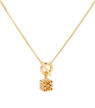 Loewe Anagram 24kt gold-plated sterling silver necklace