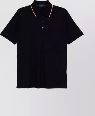 Paul & Shark ribbed cuffs short sleeves polo shirt