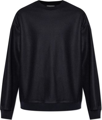 Jil Sander Truien & Vesten, Heren, Zwart, XL, Wol, Wool Sweatshirt