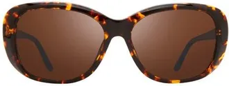 Revo 63mm Oval Polarized Sunglasses in Tortoise at Nordstrom