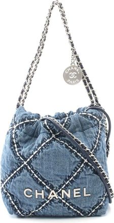 Chanel 22 Mini Denim Shoulder Bag