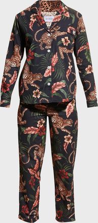 Desmond & Dempsey Soleia Cotton Long Pajama Set