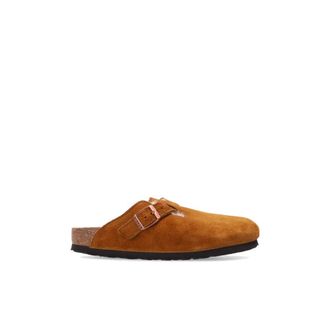 Birkenstock Boston VL Smalle Pasvorm - Dames - Schoenen - Bruin - Maat: 35 EU Wol