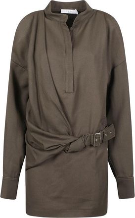 Iro Shirt Kleedjes - Dames - Shirt Kleedjes - Bruin - S - Kleedjes
