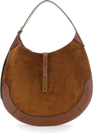 Polo Ralph Lauren Bruine Leren Schoudertas - Dames - Schoudertassen - Bruin - ONE Size - Leer - Tassen