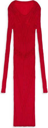 Pihakapi RED RAY KNIT SWEATER DRESS