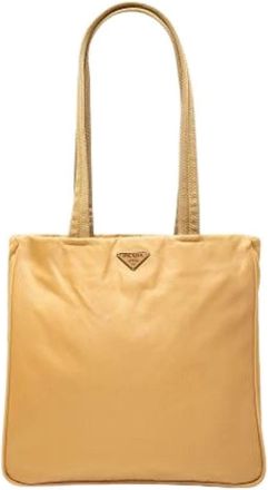 Prada Borsa Tote Pre-owned in Nylon Vintage - - Pre-owned - Donna - Beige - ONE SIZE
