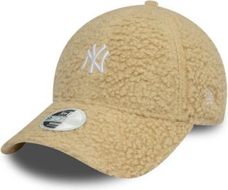 New Era NY Baseball Cap Woman Girl New York Yankees Teddy Borg 9Forty Adjustable hat Beige