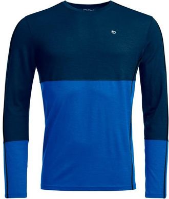 Ortovox 185 RockNWool Long Sleeve Merinounterwäsche für Herren | blau