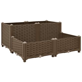 vidaXL Arriate 80x80x38 Cm Polipropileno Vidaxl