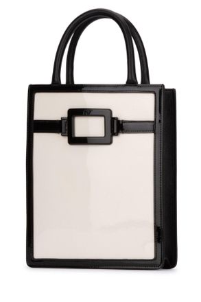 Roger Vivier Rbwaoro0101qtc 0h62 C019cireb999nero Vernis Luxor+nappa Agnello Borse A Mano Bag