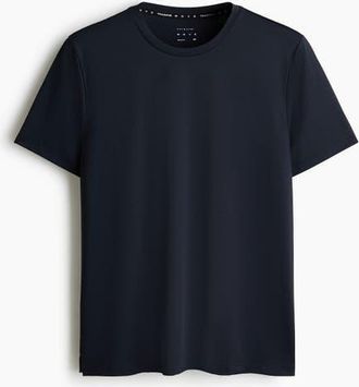 H&M Mesh Sports T-shirt With Drymove in Dark Blue at Nordstrom, Size Xx-Large
