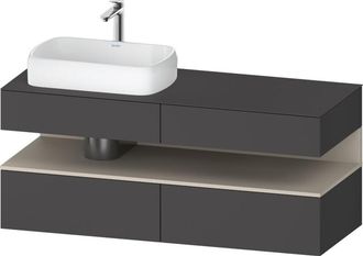 Duravit Qatego Consola Mueble Bajo Lavabo, 2 Extensiones, 2 - Duravit