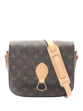 Louis Vuitton Borsa a tracolla Saint Cloud GM con monogramma 2005 - Marrone