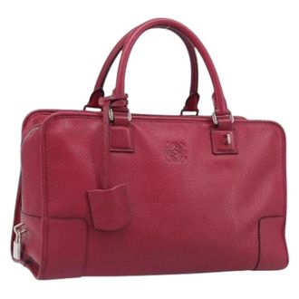 Loewe Pre-owned Hand Bag - Dames - Vintage Handtas - Rood - ONE Size - Leer - Vintage